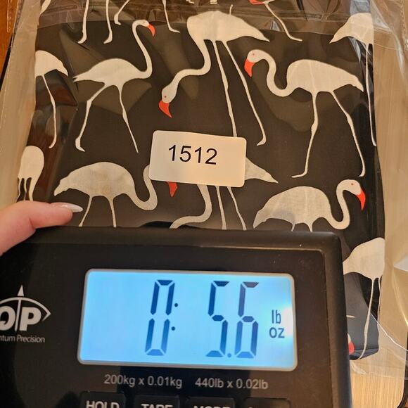 Traffic People Jumpsuit Womens Medium Black Flamingos Preppy Chic - Picture 13 of 13